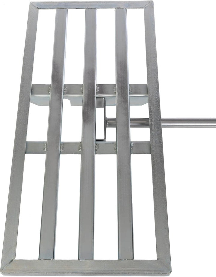 SattesGrün 75x35cm Profi Rasenrakel inklusive Stiel Rakel zum Sanden Abziehen Levelingrake Flächeneb