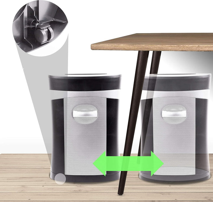 Duronic PS591 Aktenvernichter, Schredder mit Sicherheitsstufe P2, Reisswolf für Büro und Home-Office