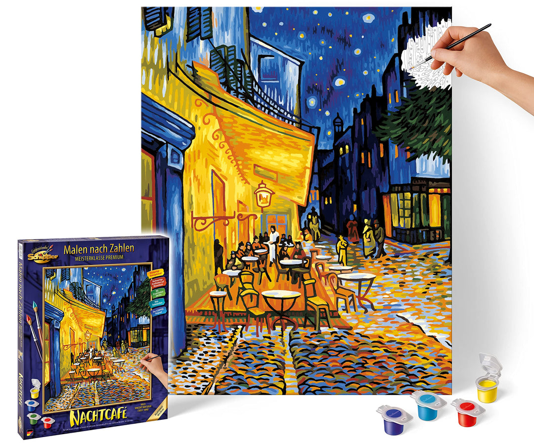 Schipper 609130598 Malen nach Zahlen - Nachtcafé von Vincent Van Gogh - Bilder malen für Erwachsene,