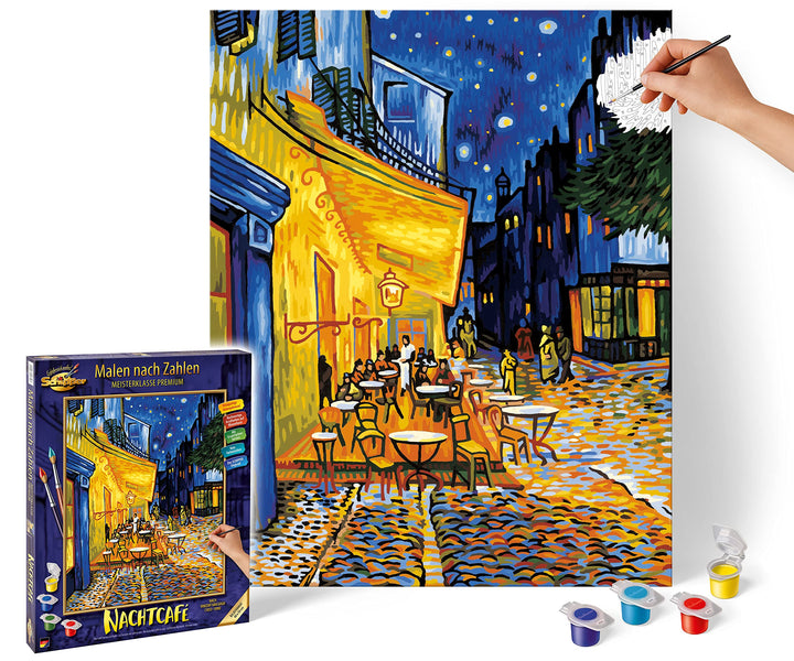 Schipper 609130598 Malen nach Zahlen - Nachtcafé von Vincent Van Gogh - Bilder malen für Erwachsene,