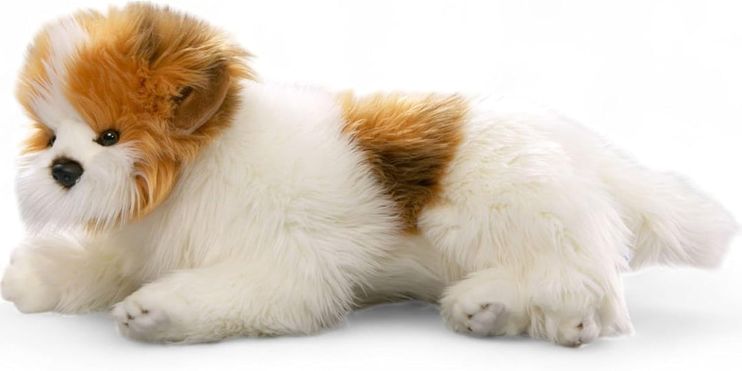 Carl Dick Biewer Yorkshire Terrier liegend, Hund, Plüschtier, Kuscheltier ca. 42cm 2260 Bt - Braun-w