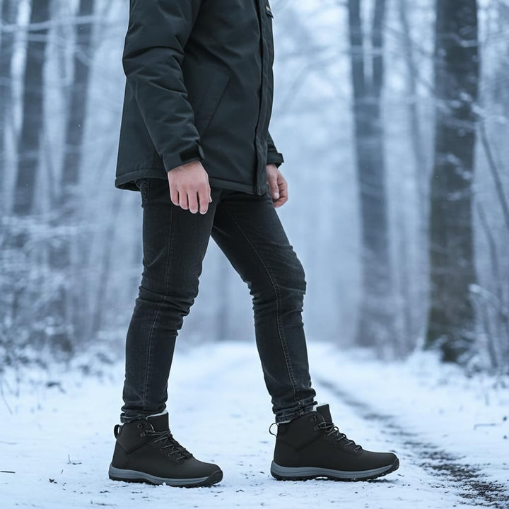 Thermo Wanderschuhe - Wasserabweichende Trekkingschuhe & Wanderschuhe mit Plüschfutter für Damen und