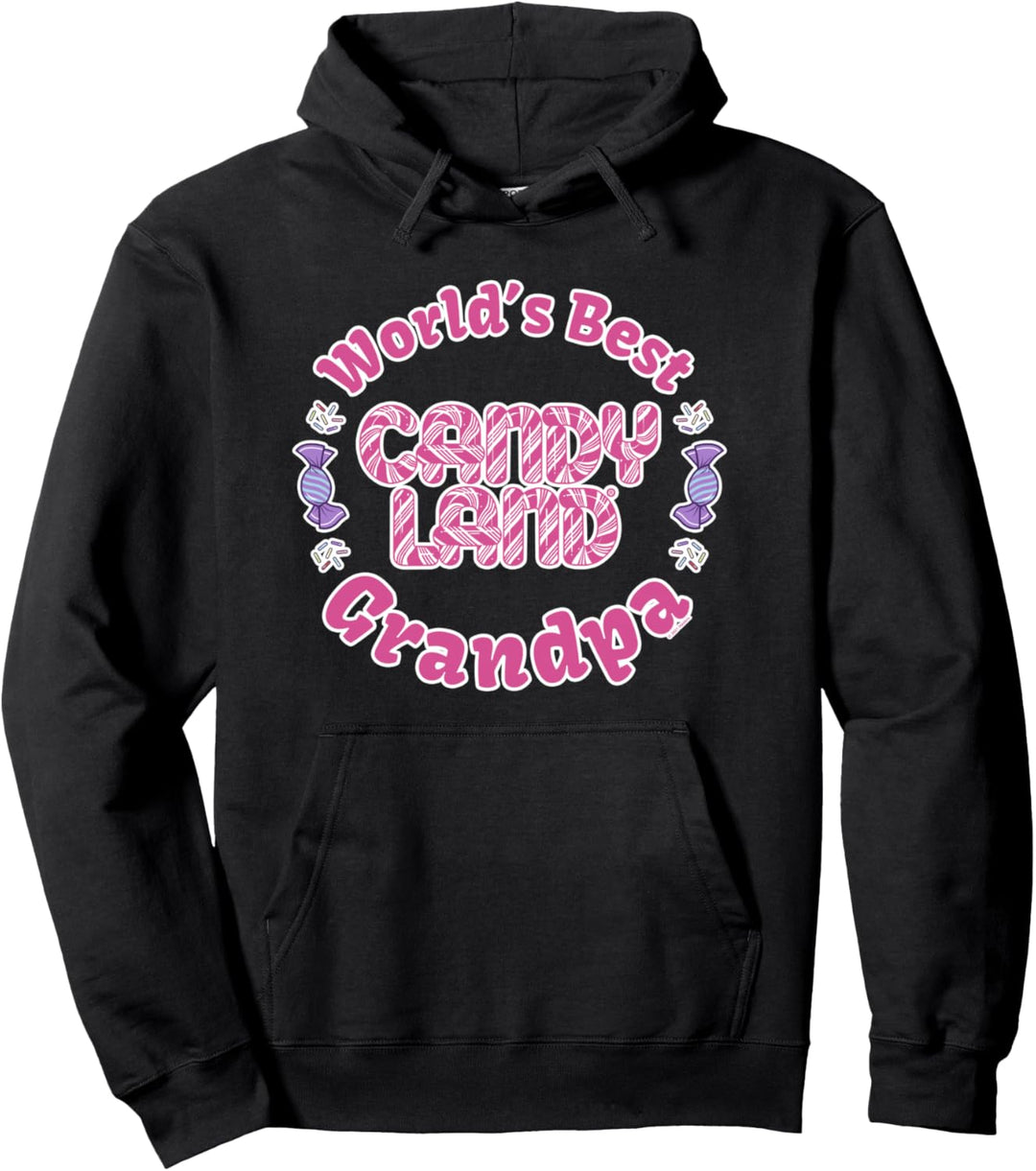 Candy Land Grandparents Day World's Best Grandpa Pullover Hoodie