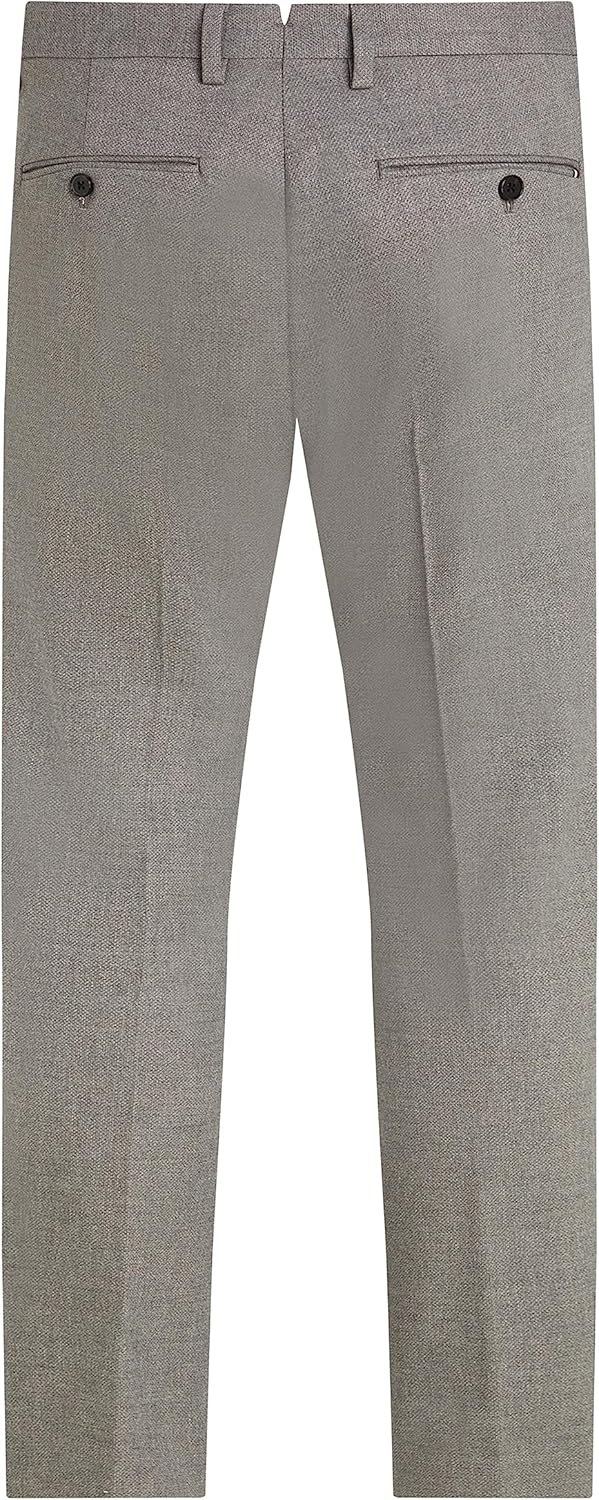 Tommy Hilfiger Herren Bleecker Fake Solid Wool Look Gewebte Hosen 31W / 30L Grau (Medium Grey Heathe