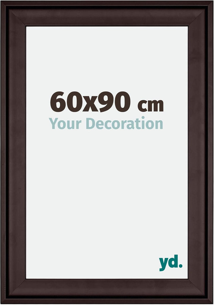 yd. Your Decoration - Bilderrahmen 60x90 cm - Bilderrahmen aus Holz mit Acrylglas - Antireflex - Aus