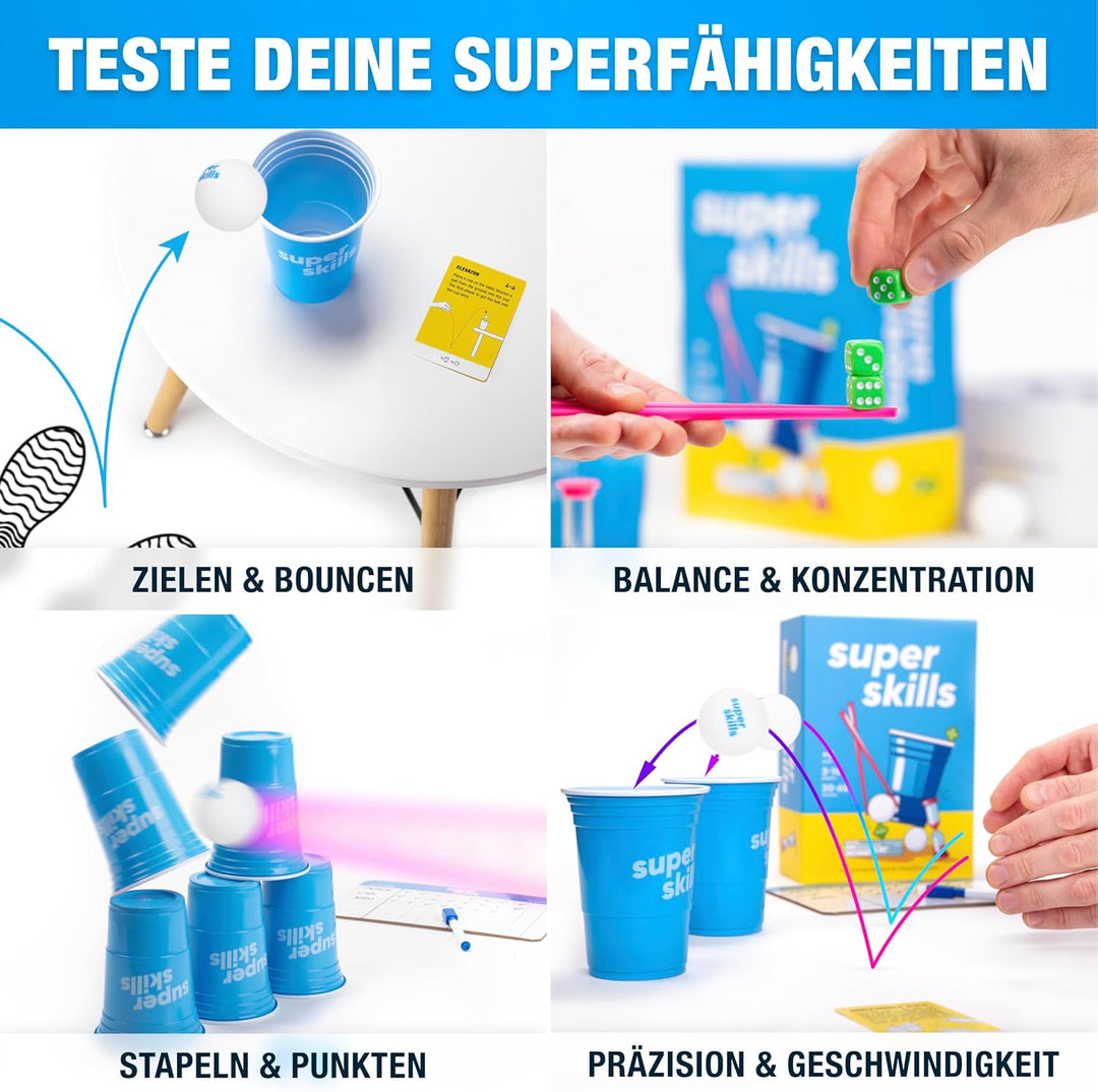The World Game Super Skills - Deutsch - Das lustige Gesellschaftsspiel für Kinder, Jugendliche & Erw