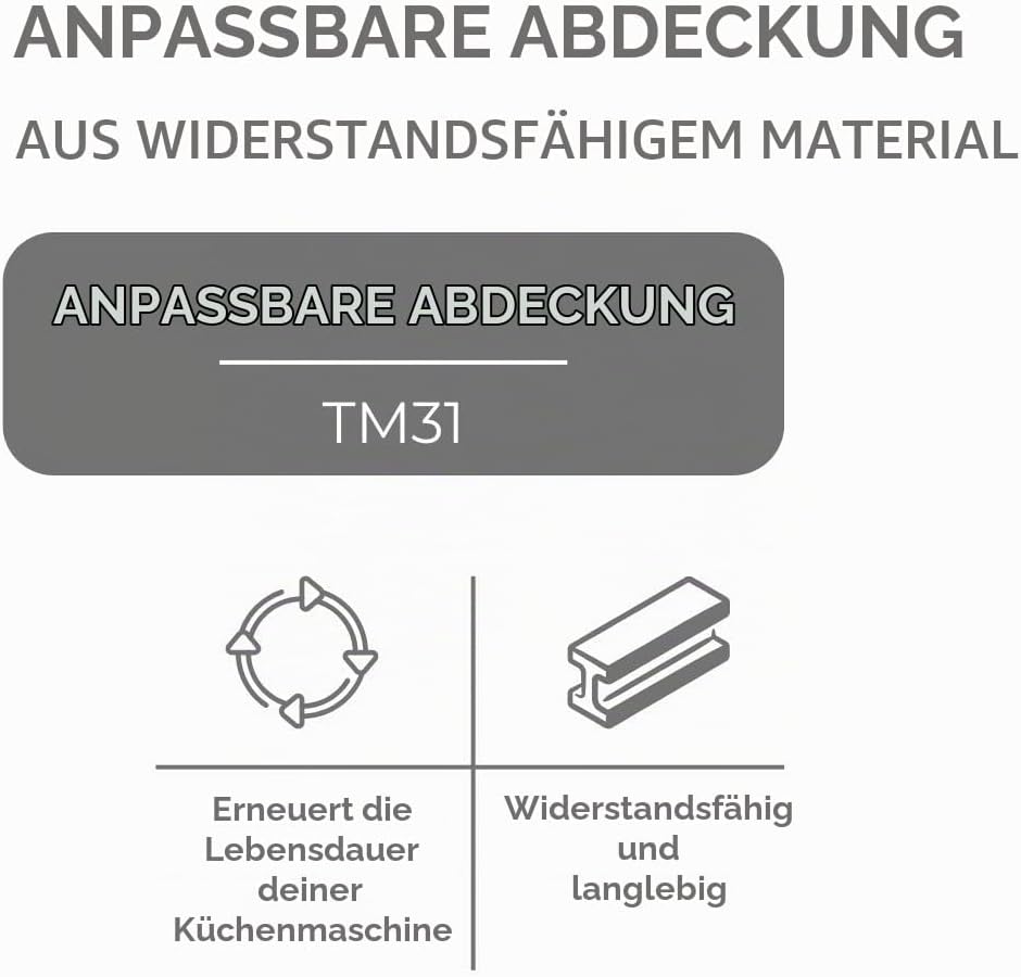 Frontabdeckung für Thermomix TM 31, hohe Qualität.