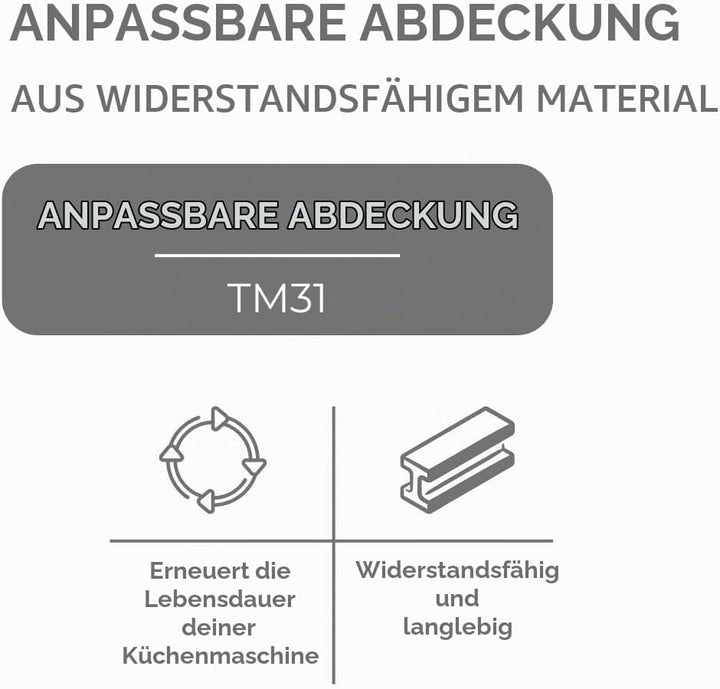 Frontabdeckung für Thermomix TM 31, hohe Qualität.
