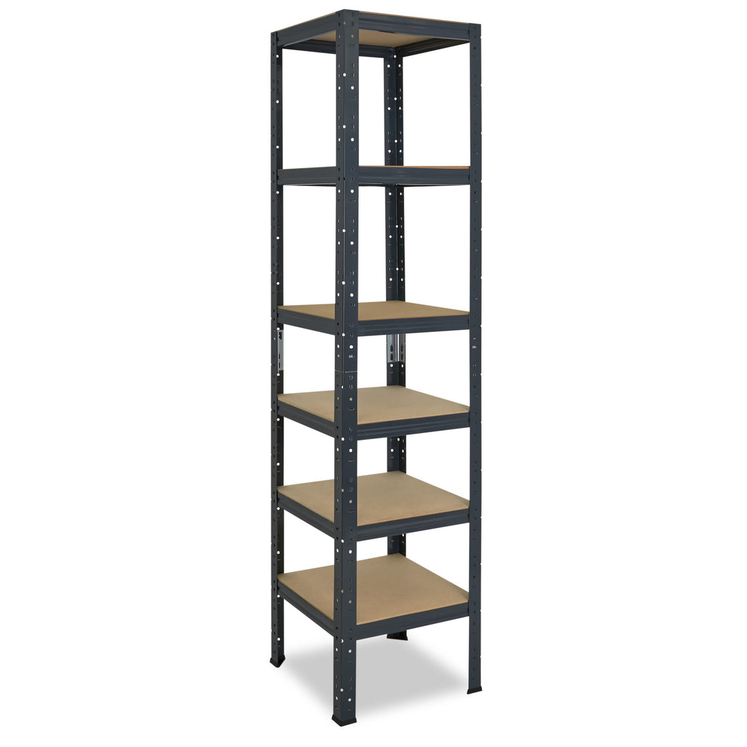 shelfplaza® 200x50x50cm Home Schwerlastregal anthrazit/Metallregal mit 6 Böden/Kellerregal Metall, G