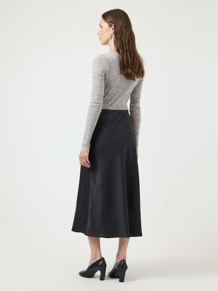 YAS Damen Yaspella Hw Midi Skirt S. Noos Rock XS Schwarz, XS Schwarz