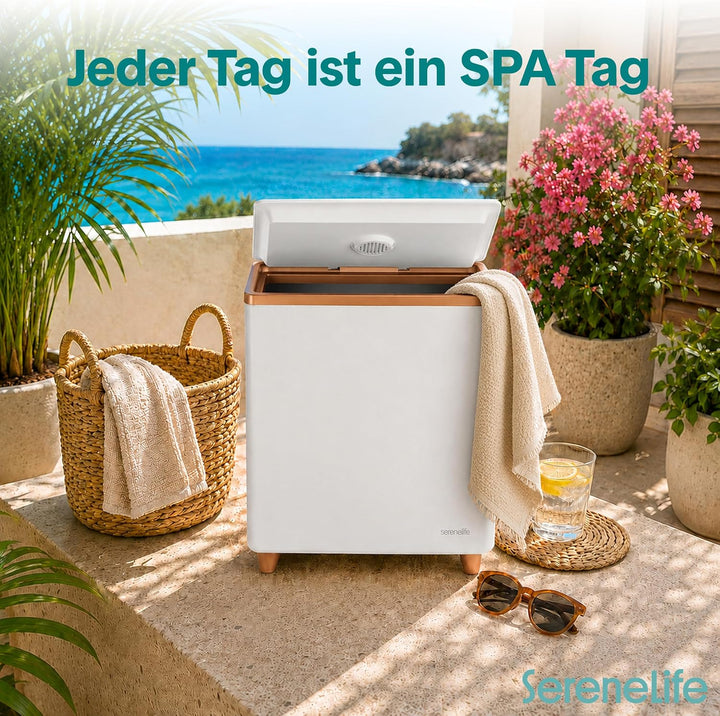 SereneLife Handtuchtrockner Elektrisch Roségold – Fassungsvermögen für 2 Handtücher, Energiesparend