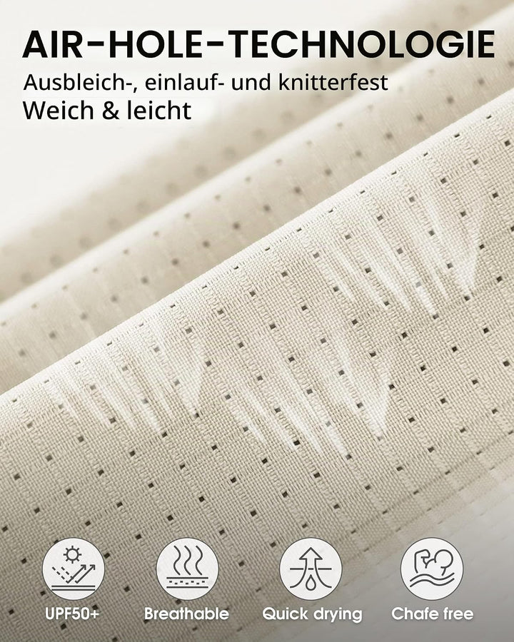 33,000ft Hemd Damen UPF50+ UV Schutz Outdoorhemd Schnelltrocknend Freizeithemd Langarm Funktionshemd