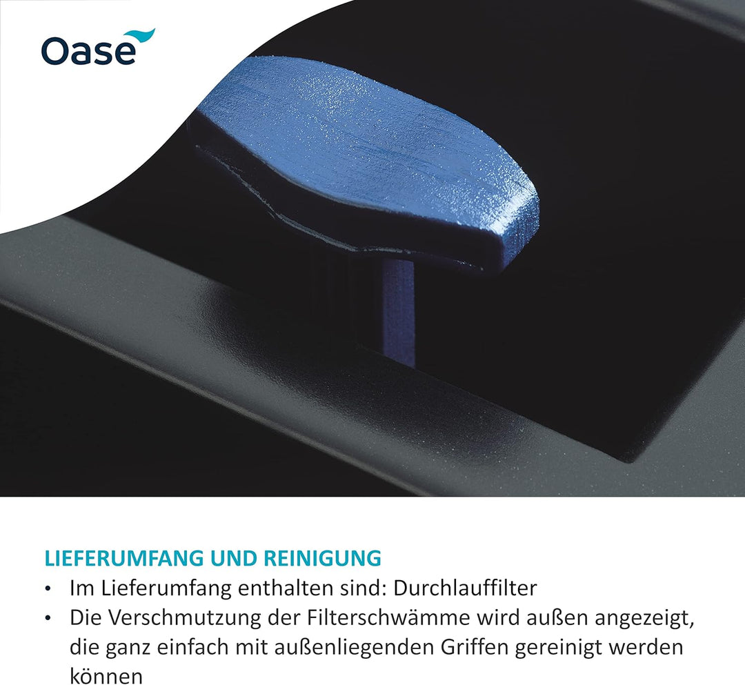OASE 56776 BioSmart 18000, 5.500 l/h - Durchlauffilter, Gartenteichfilter, für Teiche bis 18 m³, Fil