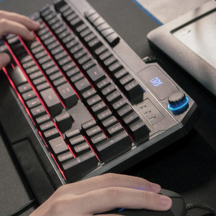 DR1TECH Wasp RGB Gaming Tastatur Für PC/PS4 Mit LED Hintergrundbeleuchtung - 104 Tasten Mit 26-Taste