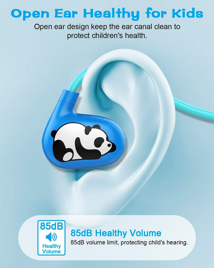 BANIGIPA Kinder-Kopfhörer, offene Kopfhörer, drahtloses Bluetooth 5.4 Headset mit Mikrofon für die S