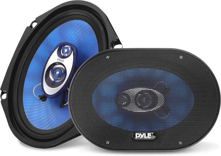 Pyle Auto Lautsprecher 6x8 Zoll 3 Wege Set 360W - Einbaulautsprecher Auto Kfz Lautsprecher mit Hocht