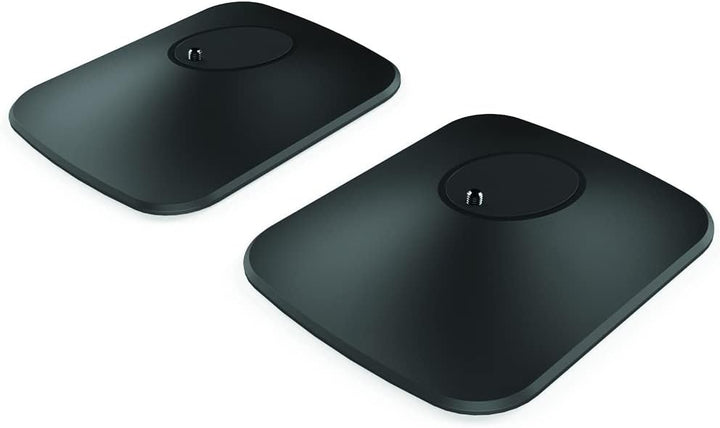 KEF LSX P1 Tischstandfuss Schwarz Paar, für LSX | Aluminium | Befestigungssystem | 10 Grad Neigung L