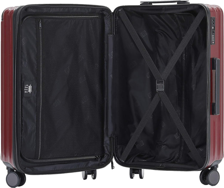 Münicase M816 TSA-Schloss Koffer Reisekoffer Trolley Kofferset Hardschale Boardcase Handgepäck (Wein