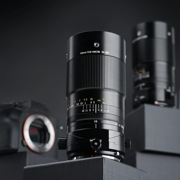 TTArtisan 100mm F2.8 Kameraobjektiv Vollformat Makro 2X Objektiv Tilt Shift Objektiv für Insekten Mi