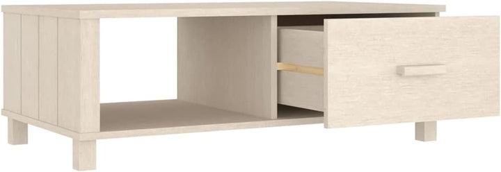 Gecheer Couchtisch mit Schublade Beistelltisch Wohnzimmertisch Kaffeetisch Sofatisch Teetisch Massiv