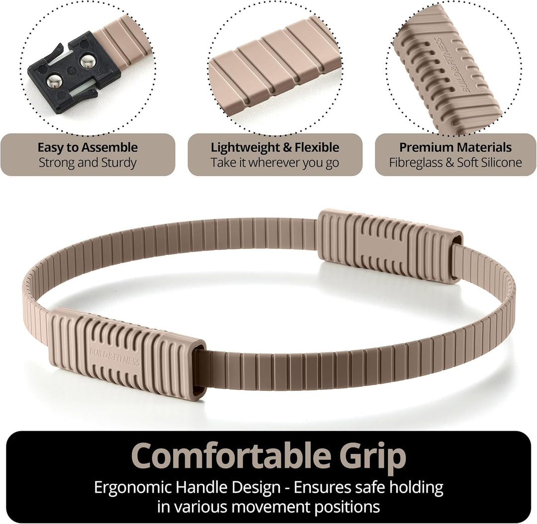 Build & Fitness Pilates Ring – 34,3 cm grosser Magic Circle für Oberschenkel, Rumpf und Arme – Leich