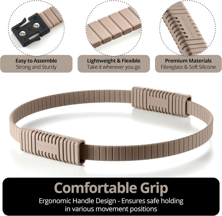 Build & Fitness Pilates Ring – 34,3 cm grosser Magic Circle für Oberschenkel, Rumpf und Arme – Leich