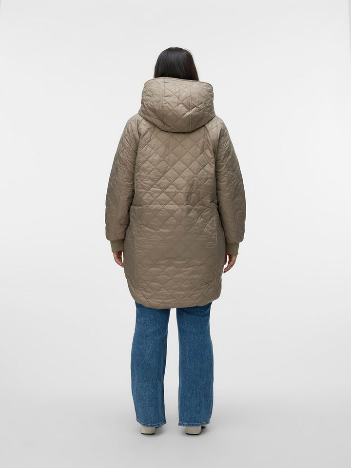 VERO MODA Female Mantel VMHAYLE Steppjacke, XS Grau / Laurel Oak
