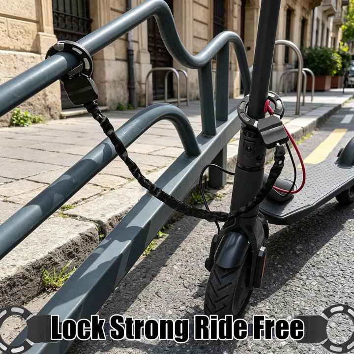 E Scooter Schloss Handschellenschloss mit Schlüssel, Hochsicherheits Fahrradschloss mit Kratzschutz