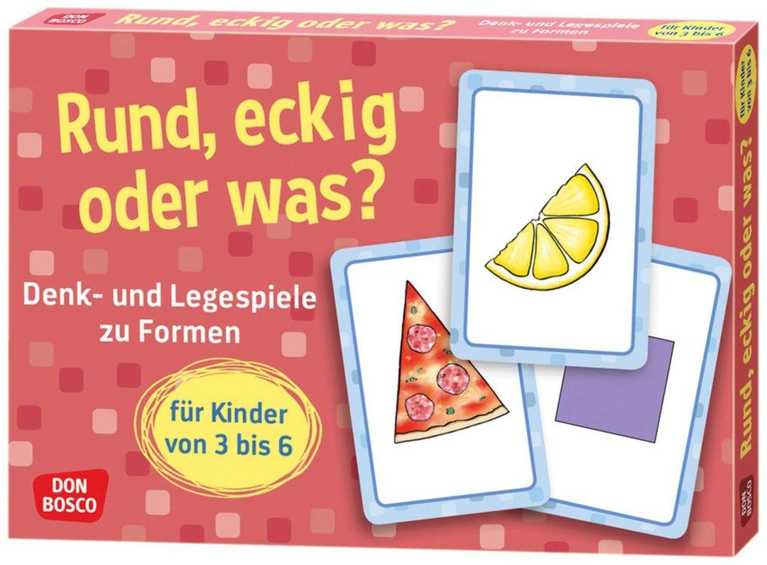 Rund, eckig oder was?: Denk- und Legespiele zu Formen für Kinder von 3 bis 6 (Denk- und Legespiele f