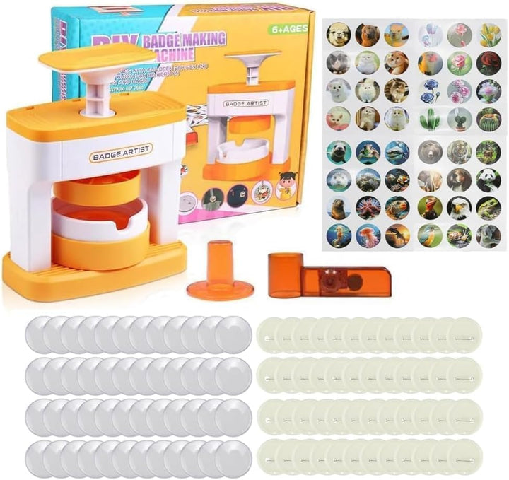Button Maker Badge Machine 55mm (2.16Zoll) - DIY Buttonmaschine Abzeichen Macher Pin Badge Presse Ki