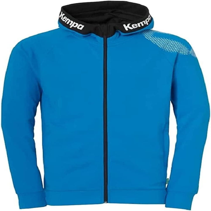 Kempa Men's Boys Training Jacket Sweatshirt Hoodie Pullover with Hood, Kempablau