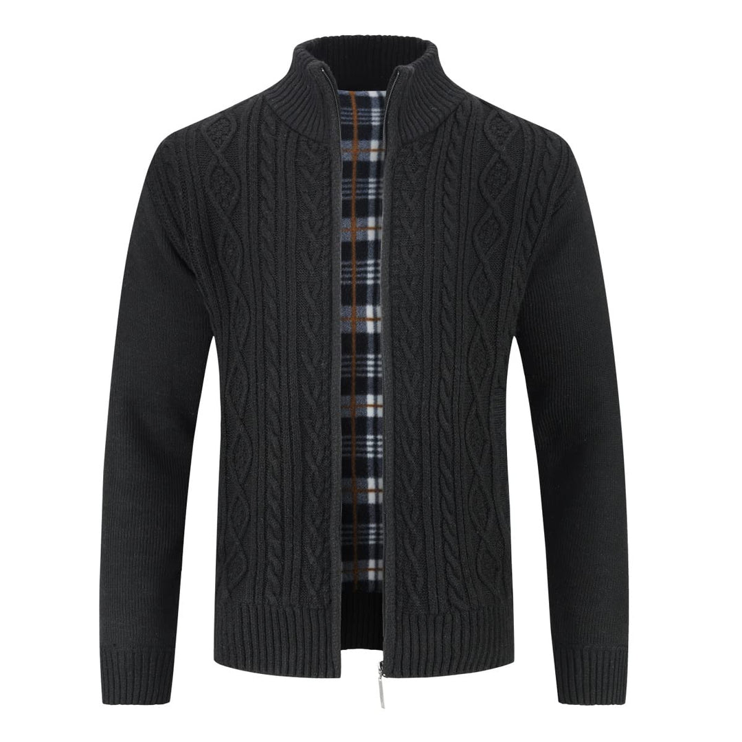 Herren Strickjacke Festival Cardigan Warm Trachtenjacke Mode Schlichter Pullover Langarm Sweatjacke