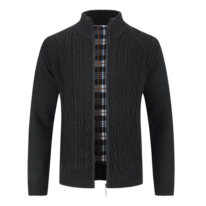 Herren Strickjacke Festival Cardigan Warm Trachtenjacke Mode Schlichter Pullover Langarm Sweatjacke