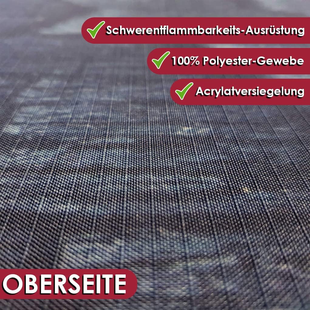 Grillmatte Grillunterlage Bodenschutz Barbecue-Matte Steakhouse schwarz 75 x 120 cm Muster wählbar A