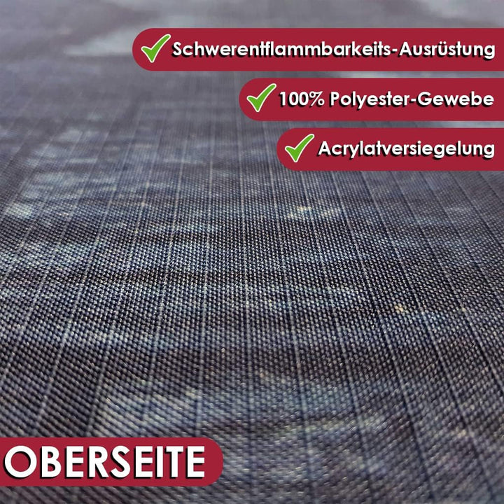 Grillmatte Grillunterlage Bodenschutz Barbecue-Matte Steakhouse schwarz 75 x 120 cm Muster wählbar A