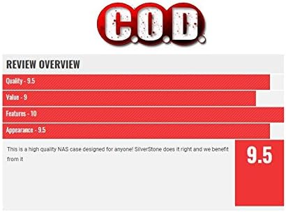 SilverStone 71062 SST-DS380 - Case Storage Mini-ITX Computer-Gehäuse mit Fronttür, 8x 3.5" HDD Hot-S