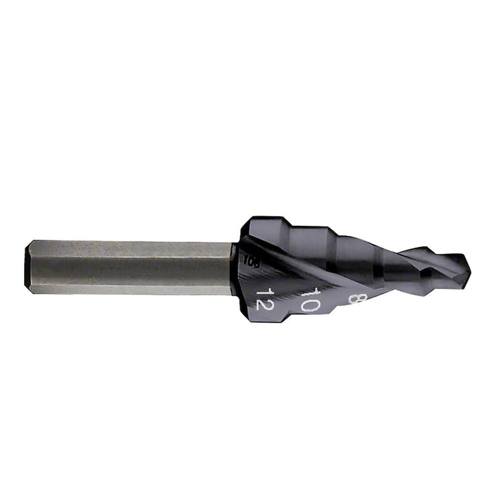 Bosch Professional Stufenbohrer HSS-AlTiN mit 3-Flächen-Schaft (Ø 4-12 mm, 5 Stufen) Ø 4-12 mm 5 Stu