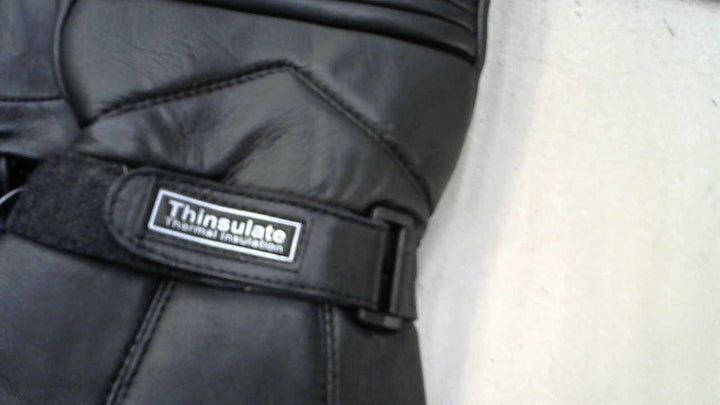 Mens Leather Winter Thermal Labelled Waterproof Inserts Thinsulate Motorcycle Gloves L Large, L