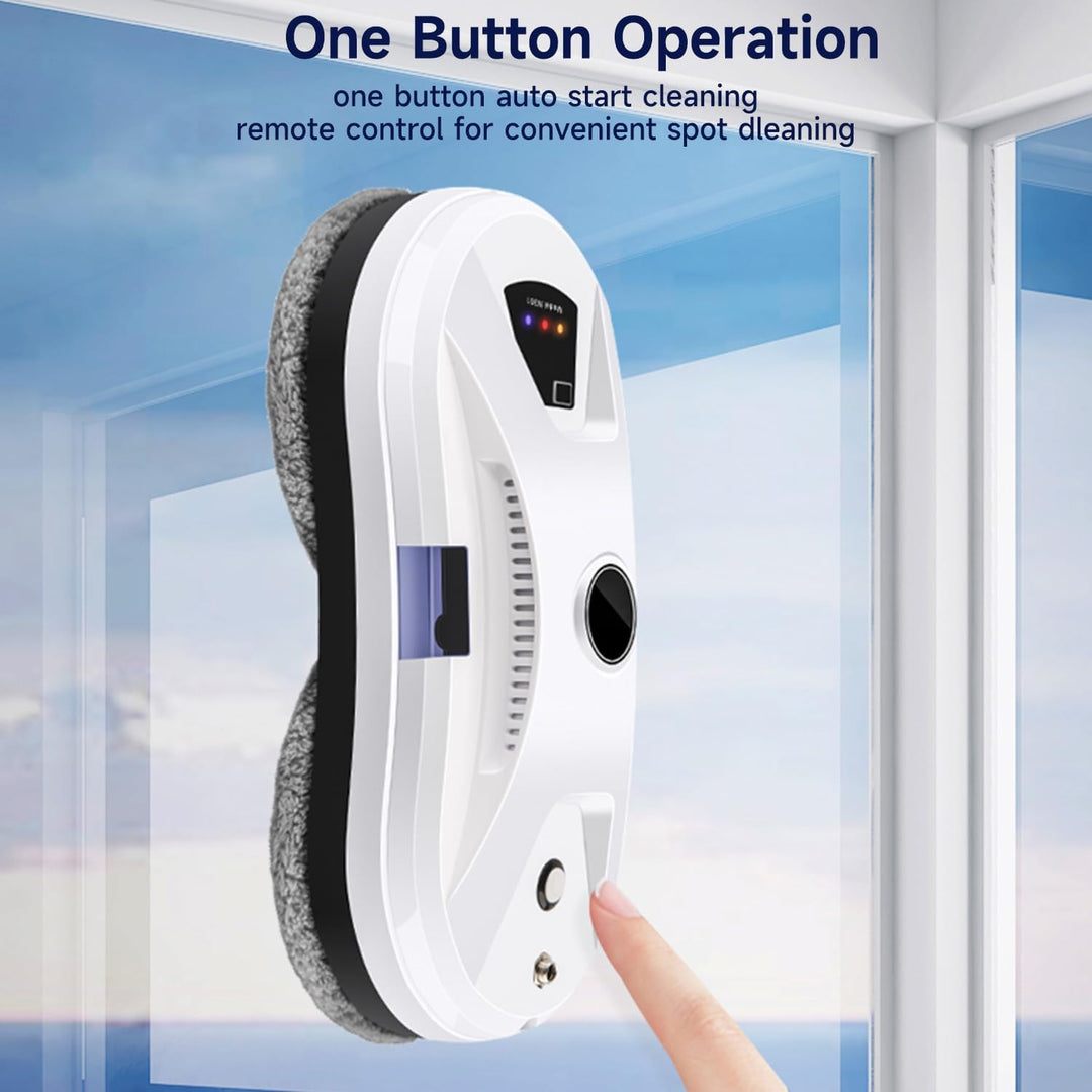 Fensterputzroboter, Fensterputzer Elektrischer Roboter mit Fernbedienung & 30ml Tank, Automatischer