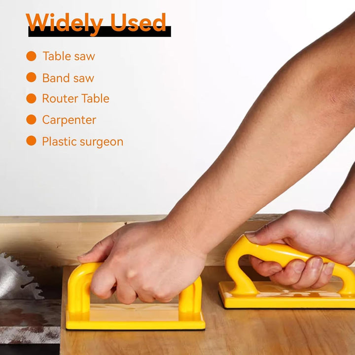 Holzbearbeitung Push Block, 2 Stück Kunststoff Tischsägen Druckblock Holzschneide Block Push Up Stic