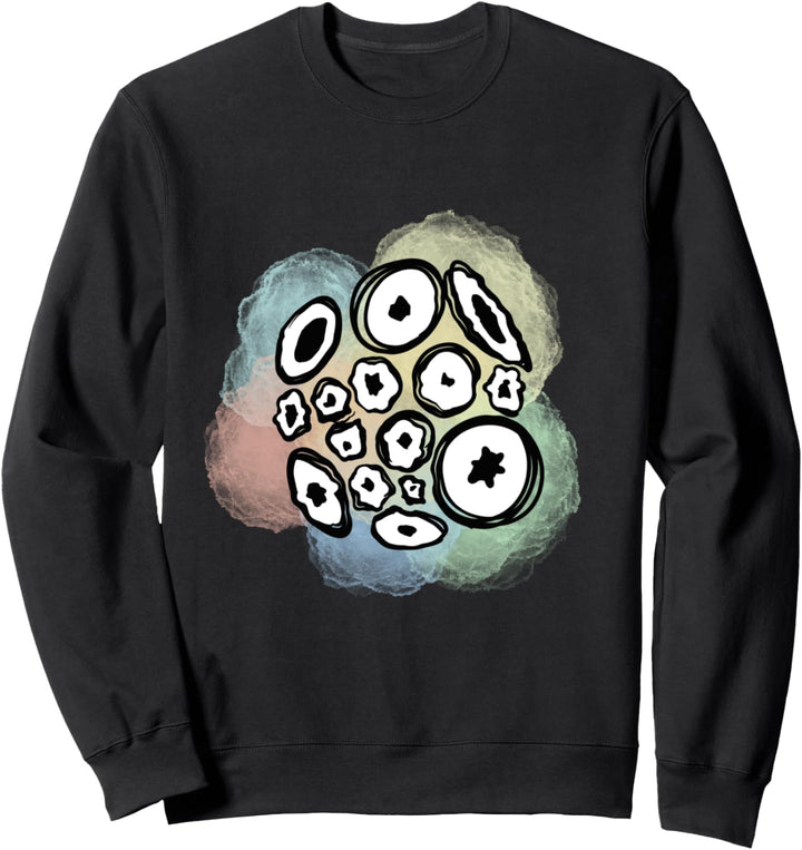 Weirdcore Ästhetische Kleidung Gott auf Pastellwolke Sweatshirt