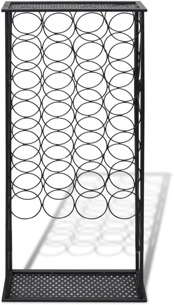 vidaXL Flaschenregal Flaschenständer Weinschrank Weinregal 28 Flaschen Metall 47.5 x 21 x 100 cm, 47