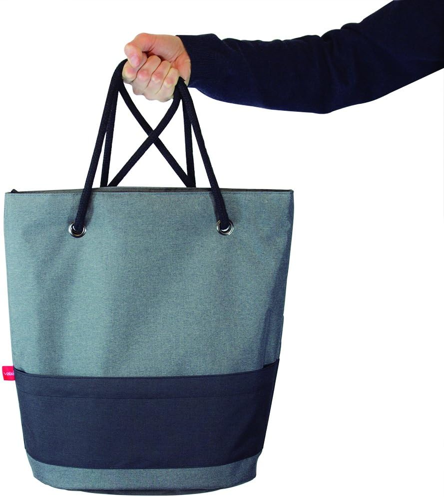 Valira 6165/24 Urban Stone Washed Lunch-Tasche, Nylon, grau-schwarz Modern, Modern