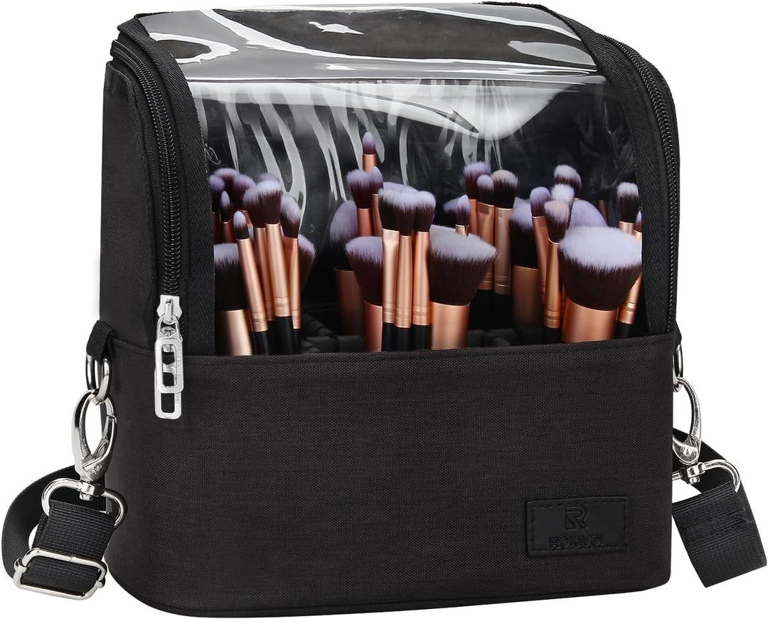 Relavel Kosmetiktasche, Make up Pinsel Tasche, Gross Make up Organizer, Stand-up Kulturbeutel Wasser