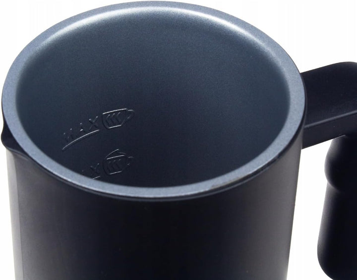 Milchaufschäumer mit Heizung, 4 Milchaufschäummodi, 500W, Schwarz, Schwarz