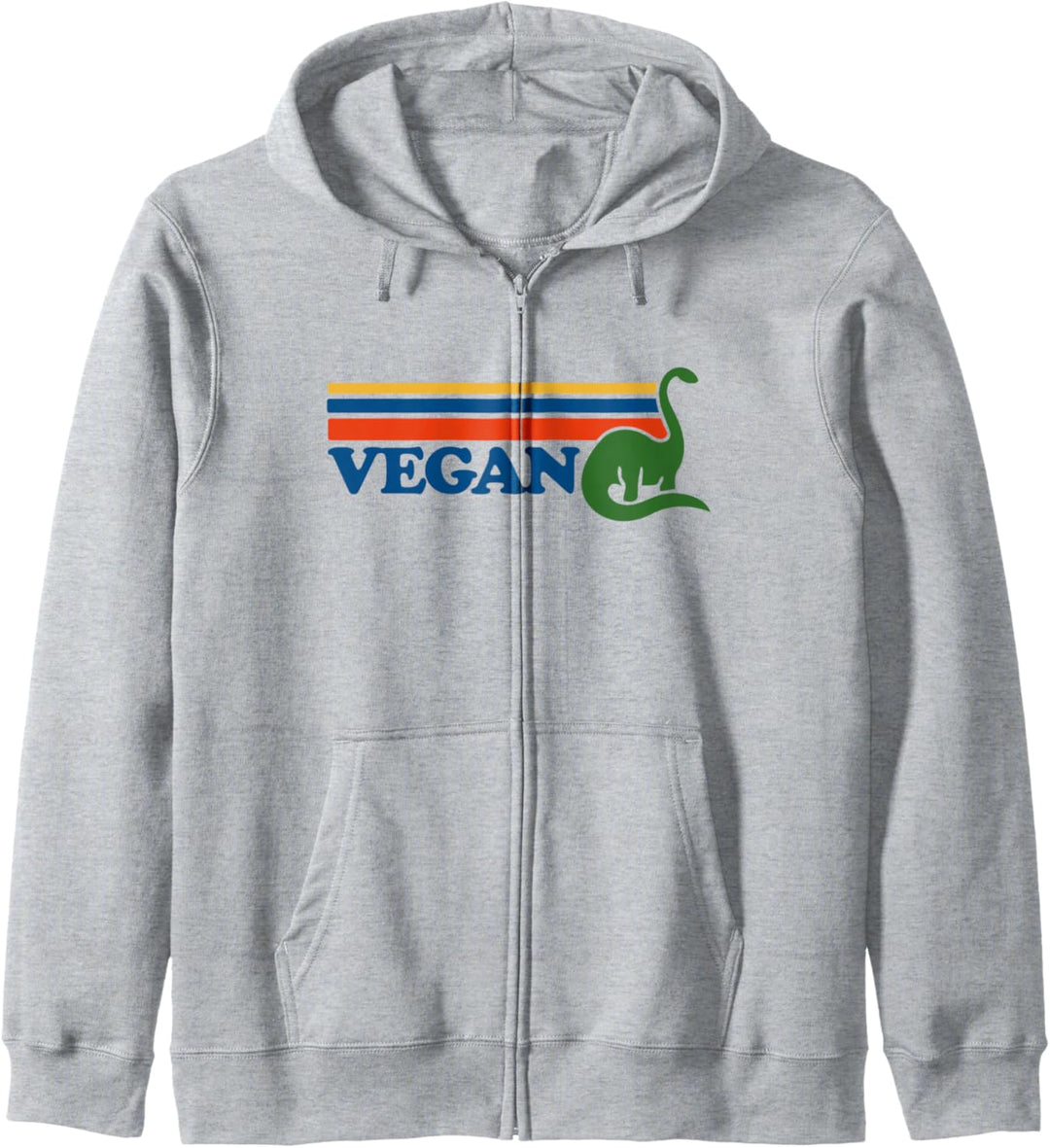 Vegan Dino Retro Kapuzenjacke