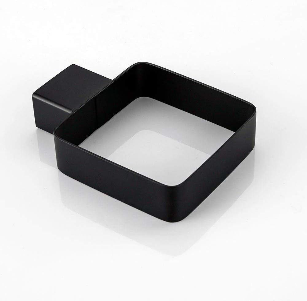 CASEWIND Toilettenbürstenhalter Schwarz, WC Bürste Set Matt Edelstahl, Wandmontage Klobürstehalter m