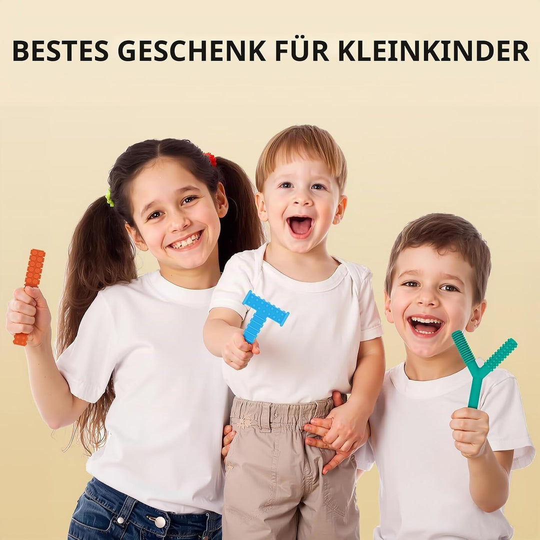 Autismus Spielzeug, ERKOON 4er Pack Silikon Kauen Training und Entwicklung Spielzeug Kauen Empfehlun