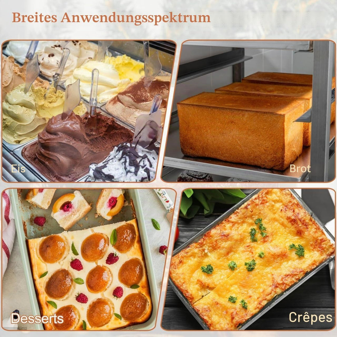 Kuchenform Mit Deckel Aus Edelstahl Rechteckige Ofenbox FüR Brot Backen Hohe KapazitäT Backblech FüR