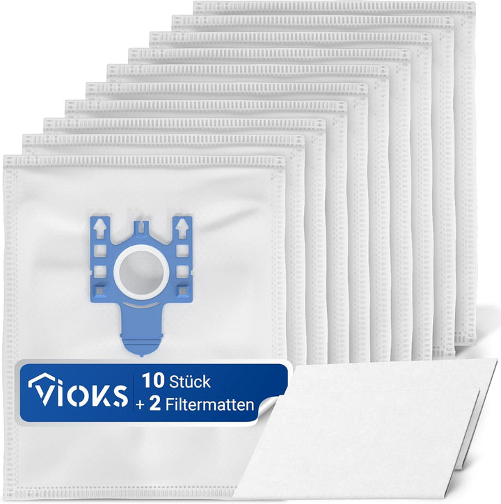 VIOKS Staubsauger Beutel SET20x Ersatz für Miele Staubsaugerbeutel 9917730 für s 8340 & Ersatz für M